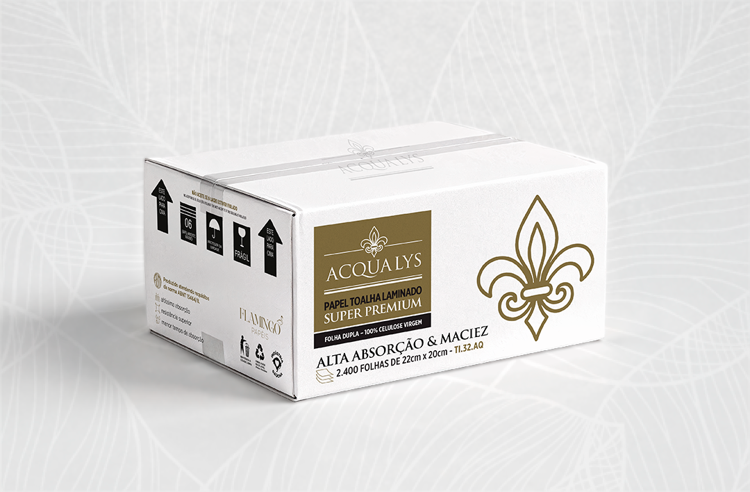 Acqualys F. Dupla Laminada - 22cm x 20cm - 2.400 folhas